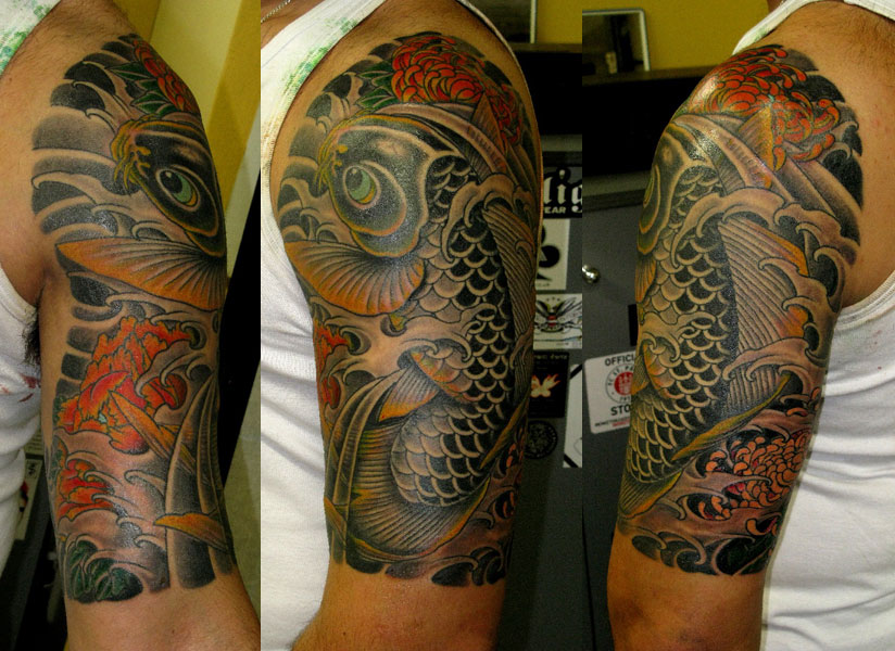 carp tattoo sleeves